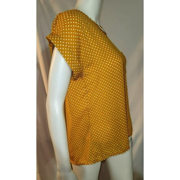 Jon & Anna Contemporary Polka-Dot Shell Top - Size Small - Picture 2 of 10